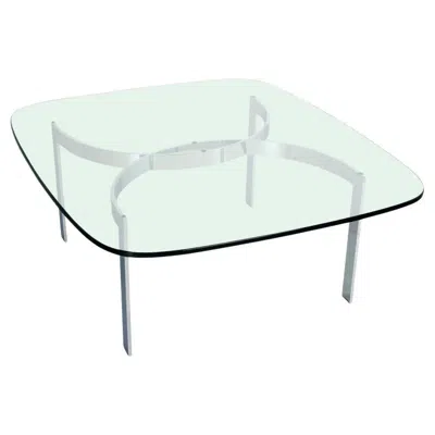 Pre-owned Knoll Mid Century Modern Curved Bent Chrome Base Glass Top Coffee Table Bauhaus Chanel In Gray