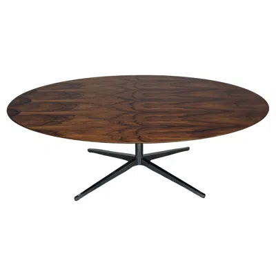 Pre-owned Knoll Mid Century Rosewood Oval Dining/conference Table By Florence , C1960s In Brown