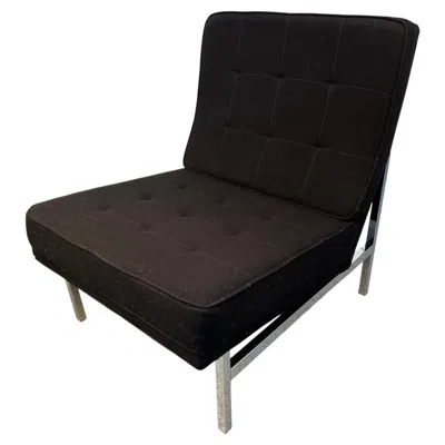 Pre-owned Knoll Mid-century Florence  'model 51' Armless Slipper Lounge Chair In Black