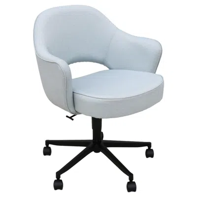 Pre-owned Knoll Mid-century Modern Eero Saarinen For  New Executive Swivel Desk Arm Chair In Brown