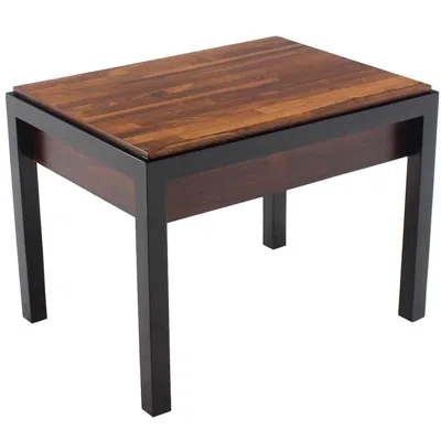 Pre-owned Knoll Mid-century Modern Rosewood Ebonised Legs End Or Side Table In Brown