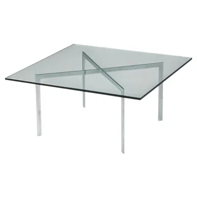 Pre-owned Knoll Model 252 Barcelona Coffee Table, Ludwig Mies Van Der Rohe, , Early 2000s In Gray
