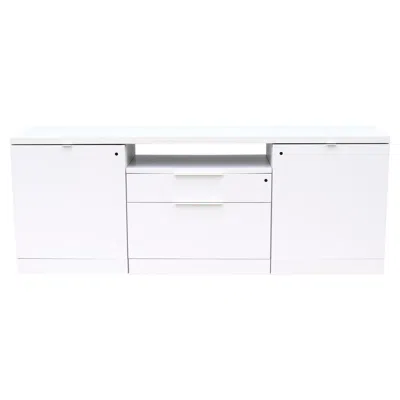 Pre-owned Knoll Modern Minimalist  Reff Profiles Classic Credenza Sideboard In Bright White