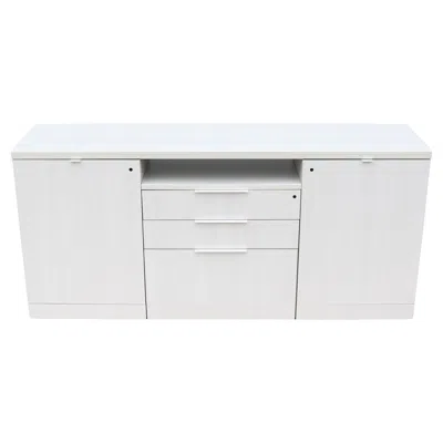 Pre-owned Knoll Modern Minimalist  Reff Profiles Classic Credenza Sideboard In Whitened Ash In Brown