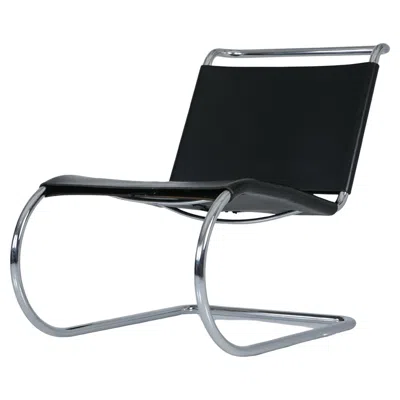Pre-owned Knoll Mr30/5 Tubular Steel Arm Chair By Ludwig Mies Van Der Rohe For  In Black