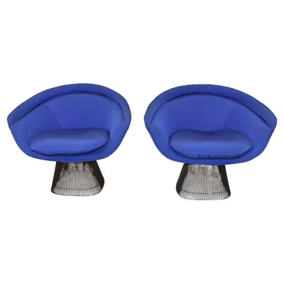 Pre-owned Knoll Pair Vintage Warren Platner Chairs For  In Purple