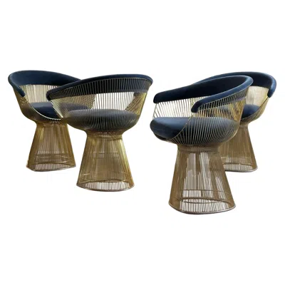 Pre-owned Knoll Platner Armchair, Designed By Warren Platner, Produced By  Studio In Gold