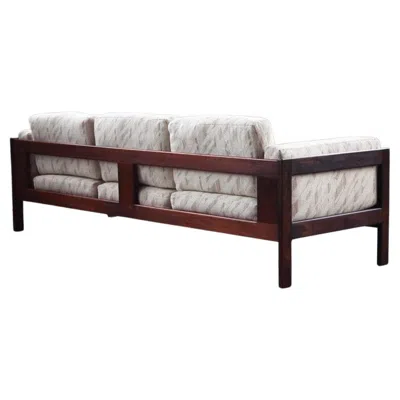 Pre-owned Knoll Postmodern Tobia Scarpa Sofa With Upholstered Cushions Bastiano, 1960s In Brown