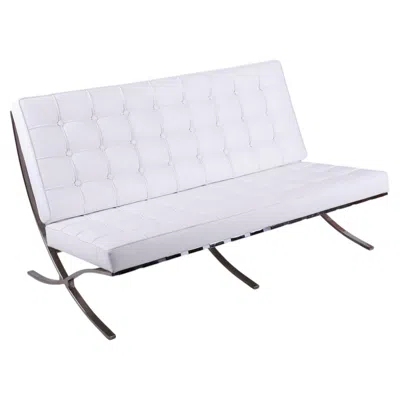 Pre-owned Knoll Restored Bauhaus Sofa Barcelona, By L.m. Van Der Rohe For  Inc., Usa, 1960s In Gray