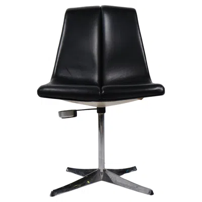 Pre-owned Knoll Richard Schultz For  Side Chair With Integrated Ashtray (pair) In Black