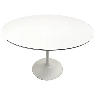Pre-owned Knoll Saarinen For  Pedestal Dining Table In Gray