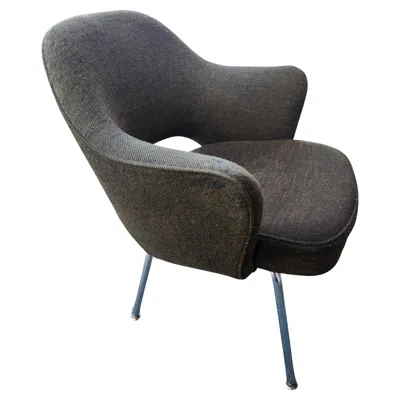 Pre-owned Knoll Saarinen Mid Century Modern Executive Lounge Dining Armchair By  In Black