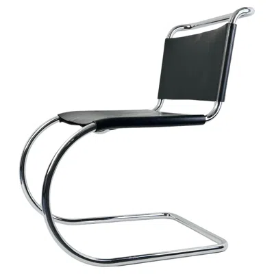 Pre-owned Knoll Set Of 2 Vintage Mr10 Chairs By Mies Van Der Rohe For , 1970s In Black