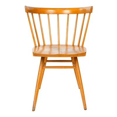 Pre-owned Knoll Straight Chair By George Nakashima For  & Associates In Brown