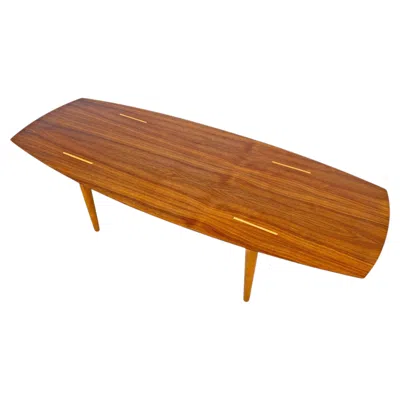 Pre-owned Knoll Surfboard Style Mid-century Coffee Table By Abel Sorensen For , Ca. 1950s In Brown