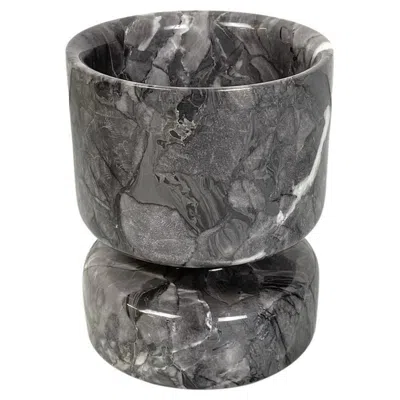 Pre-owned Knoll Usa Modern Centerpiece Bowl Mod. 8531 By Angelo Mangiarotti For , 1970s In Gray
