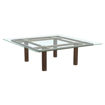 Pre-owned Knoll Vintage Tobia Scarpa Style 'andre' Coffee Table Bronzed Steel & Glass In Gold