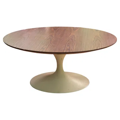 Pre-owned Knoll Vintage Tulip Coffee Table By Eero Saarinen For  In Brown