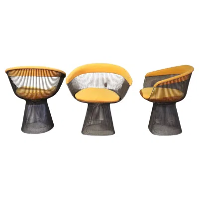 Pre-owned Knoll Warren Platner Arm Chair By , Mid-century Modern, 1977 In Brown