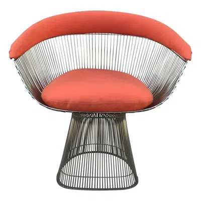 Pre-owned Knoll Warren Platner For  Dining Chair, Circa 1970s In Orange
