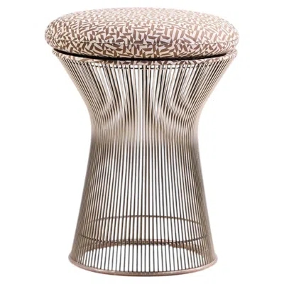 Pre-owned Knoll Warren Platner For  Mid Century Stool In Sand