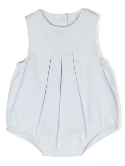 Knot Babies' Abby Pleated Bodysuit In Blue