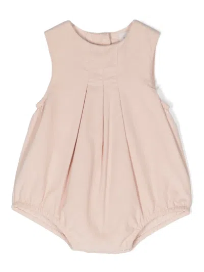 Knot Babies' Abby Pleated Bodysuit In Pink