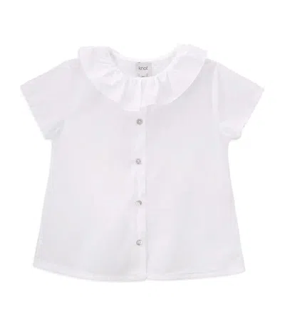 Knot Agnes Blouse (6-36 Months) In Branco