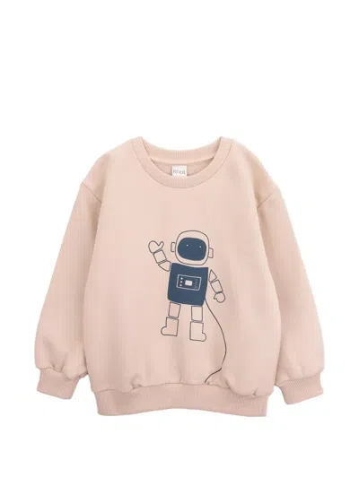 Knot Kids' Astronaut-graphic Sweatshirt In Brown