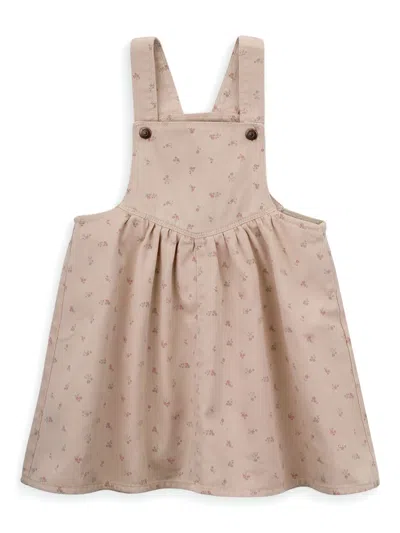 Knot Kids' Aubree Dungarree Skirt In Pink