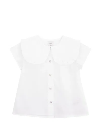 Knot Kids' Barbara Ruffled Shirt In White