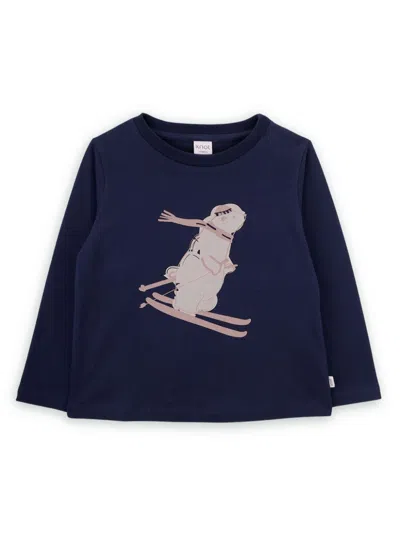 Knot Babies' Bear T-shirt In Blau