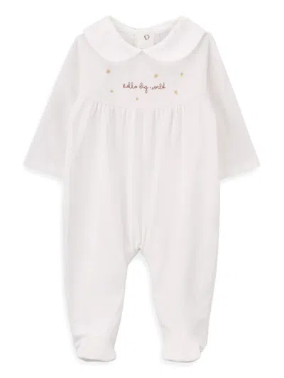 Knot Big World Babygrow In White
