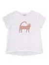 Knot Cat-print Cotton T-shirt