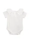Knot Cecile Ruffled Bodysuit In White