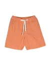 Knot Chris Drawstring Waistband Shorts In Orange