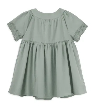 Knot Kids' Cotton Chantal Dress (3-8 Years) In Slate Grey