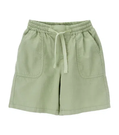Knot Kids' Cotton Dewei Shorts (4-12 Years) In Green