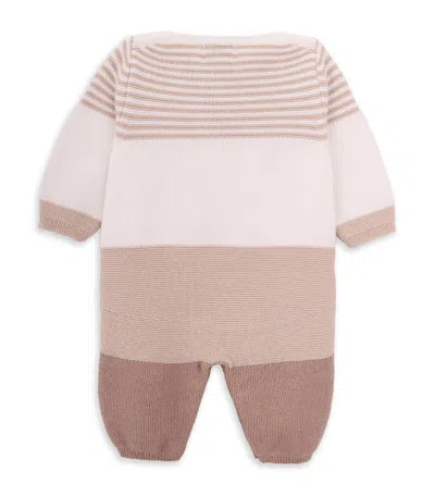 Knot Babies' Cotton Knitted Milou All-in-one (1-12 Months) In Solo Stripes