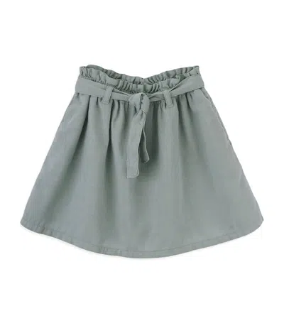 Knot Kids' Cotton Savana Skirt (3-10 Years) In Slate Gray
