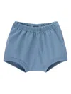 Knot Cotton Shorts In Blue