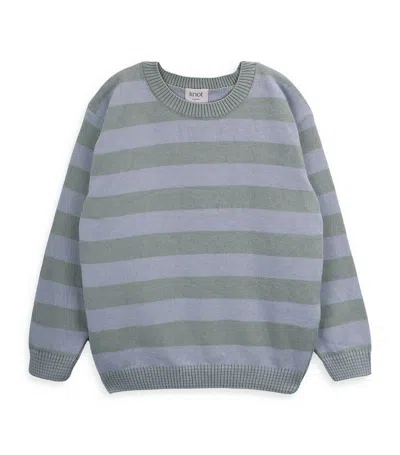 Knot Kids' Cotton Striped Neo Jumper (3-10 Years) In Neo Stripes