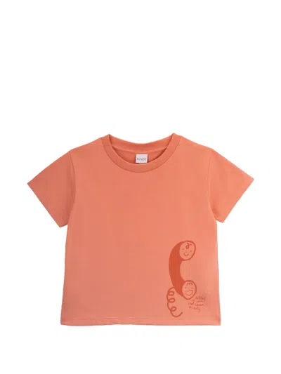 Knot Babies' Cousin Call T-shirt In Orange