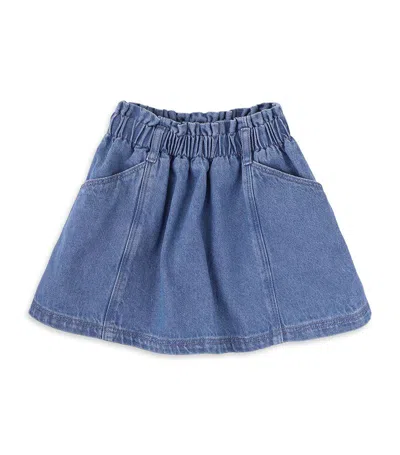 Knot Kids' Denim Camila Mini Skirt (3-10 Years) In Medium Denim