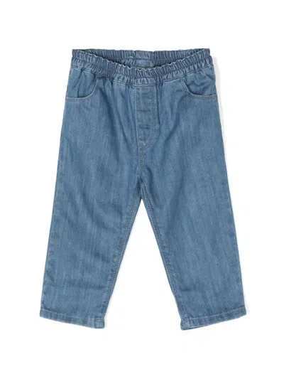 Knot Babies' Dylan Cotton Jeans In Blue