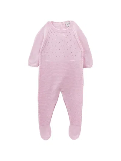 Knot Babies' Eli Knitted Jumpsuit In Purple