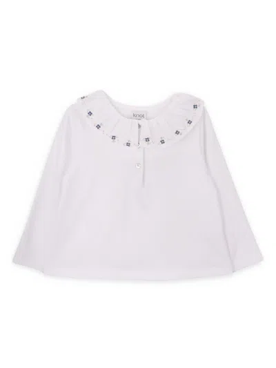 Knot Babies' Dots T-shirt In White