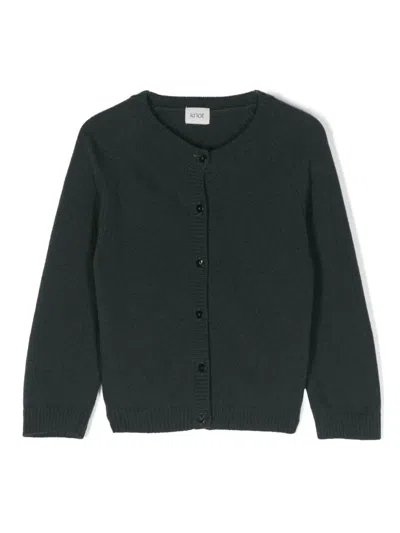 Knot Kids' Filippa Wool Cardigan In Green
