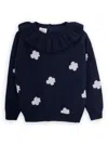 Knot Floral-print Jumper In Blue