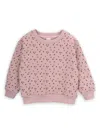 Knot Flower-print Sweatshirt In Pink